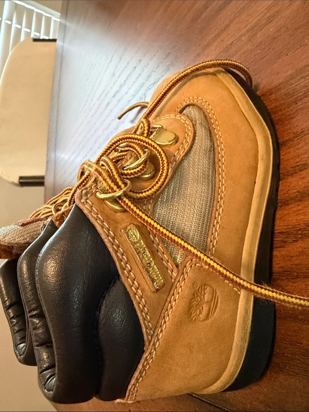 Timberland Kids Wheat/Tan Lace-Up Boots